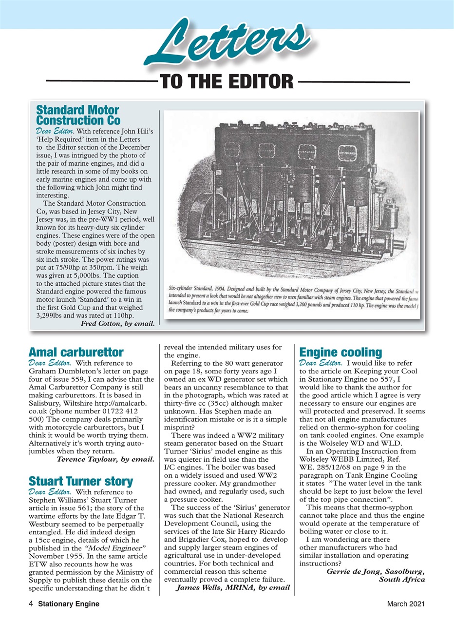 Stationary Engine Preview Pages