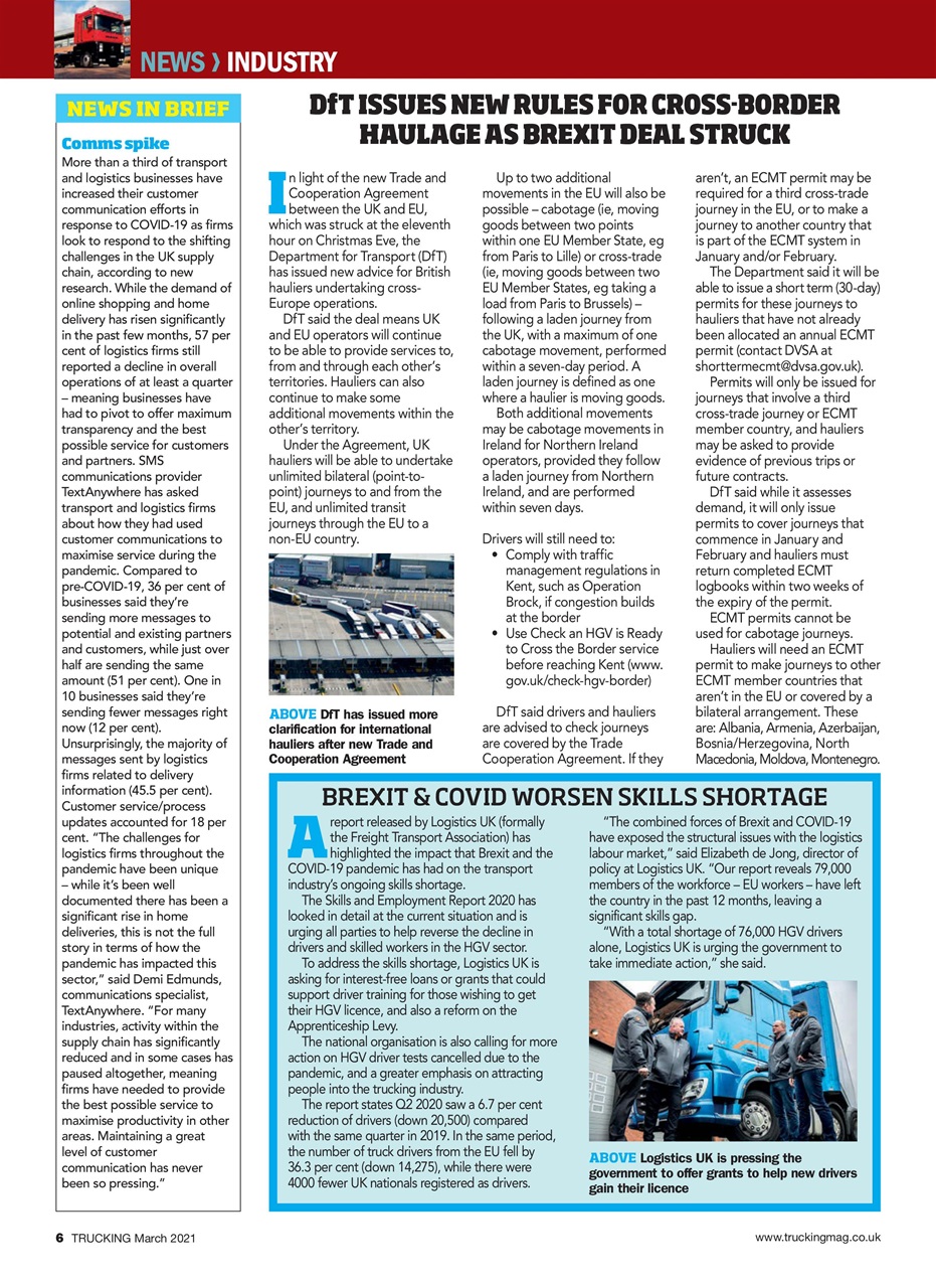 Trucking Magazine Preview Pages
