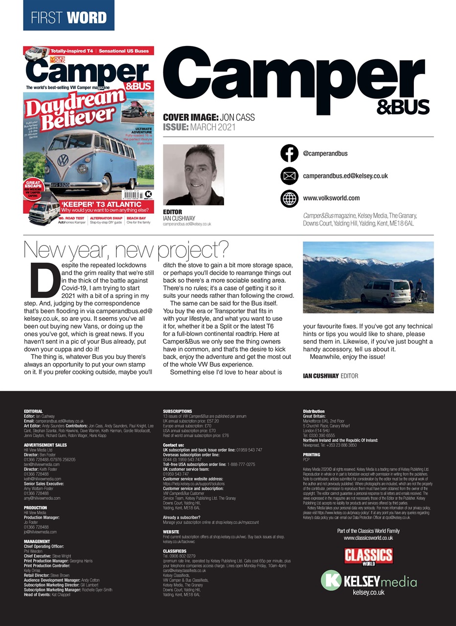 VW Camper Preview Pages