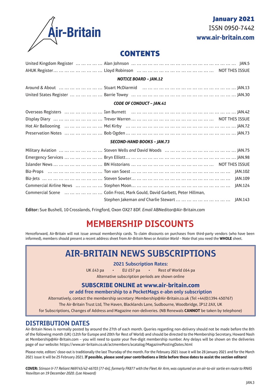 Air Britain News Preview Pages