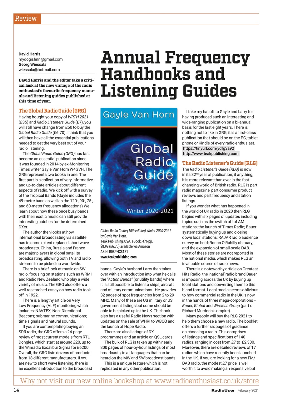 Radio User Preview Pages