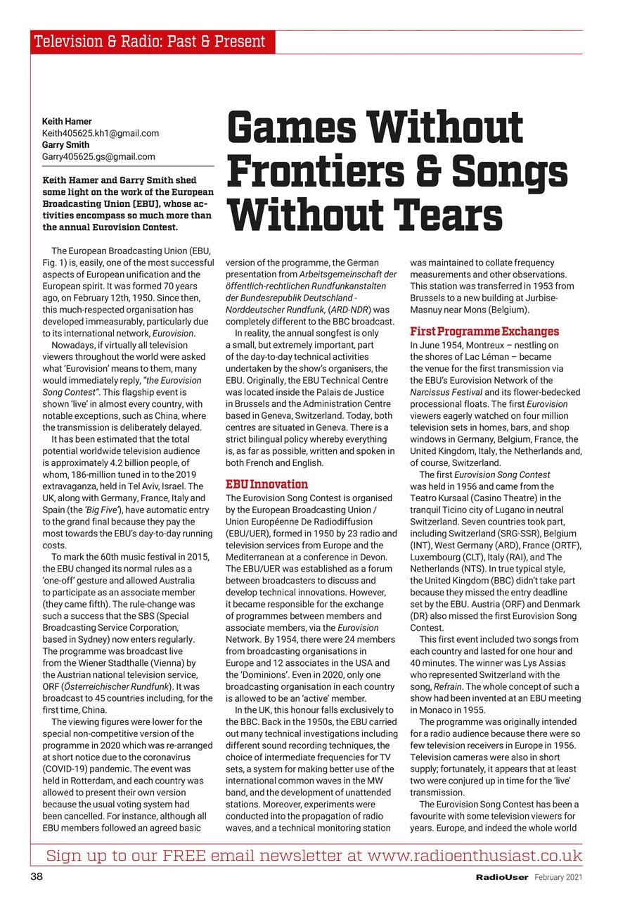 Radio User Preview Pages