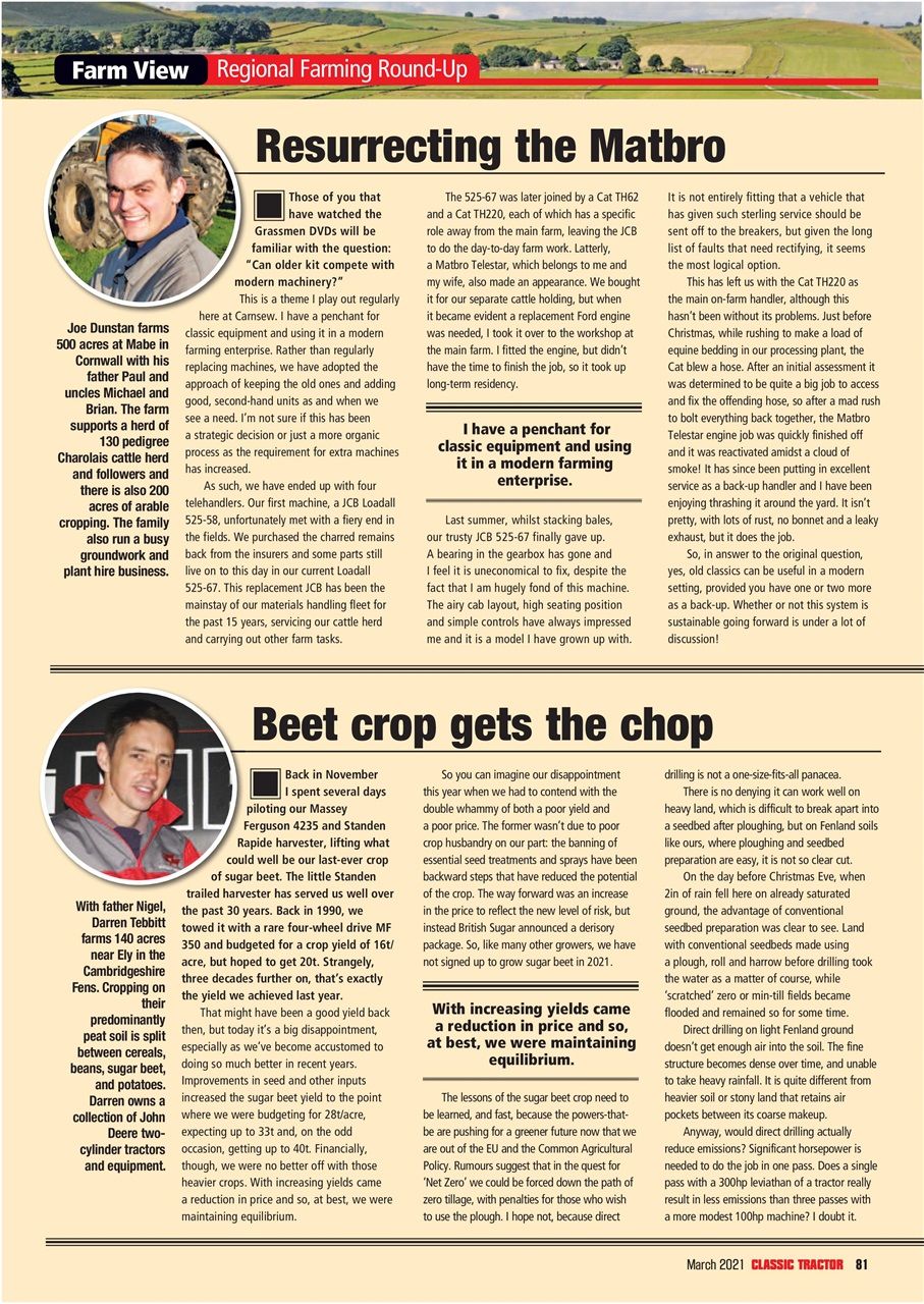 Classic Tractor Preview Pages