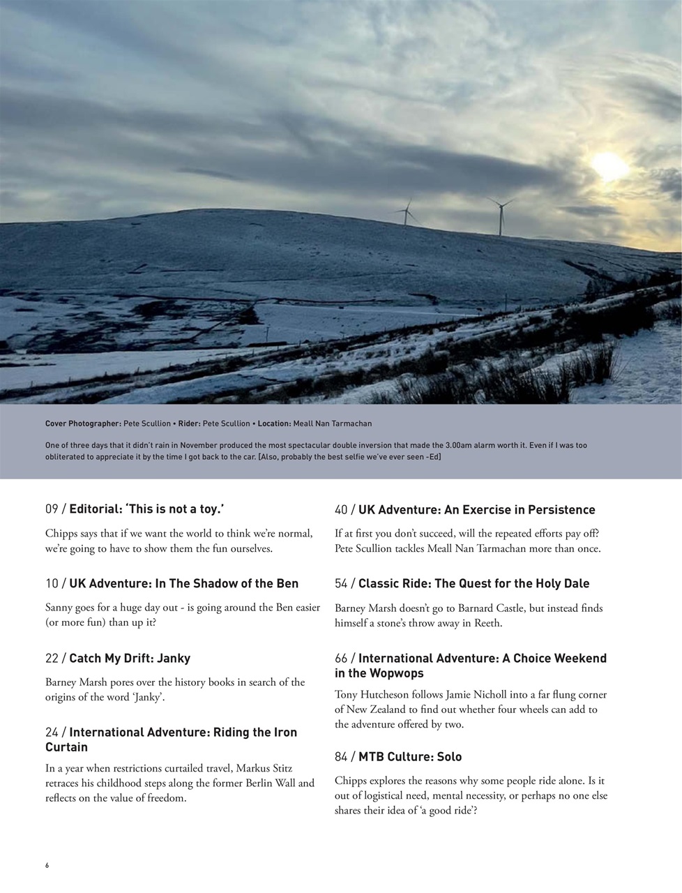 Singletrack Preview Pages