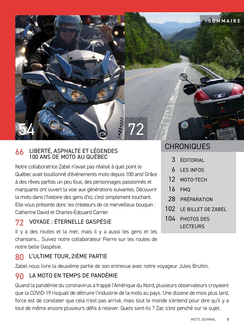 Moto Journal Preview Pages