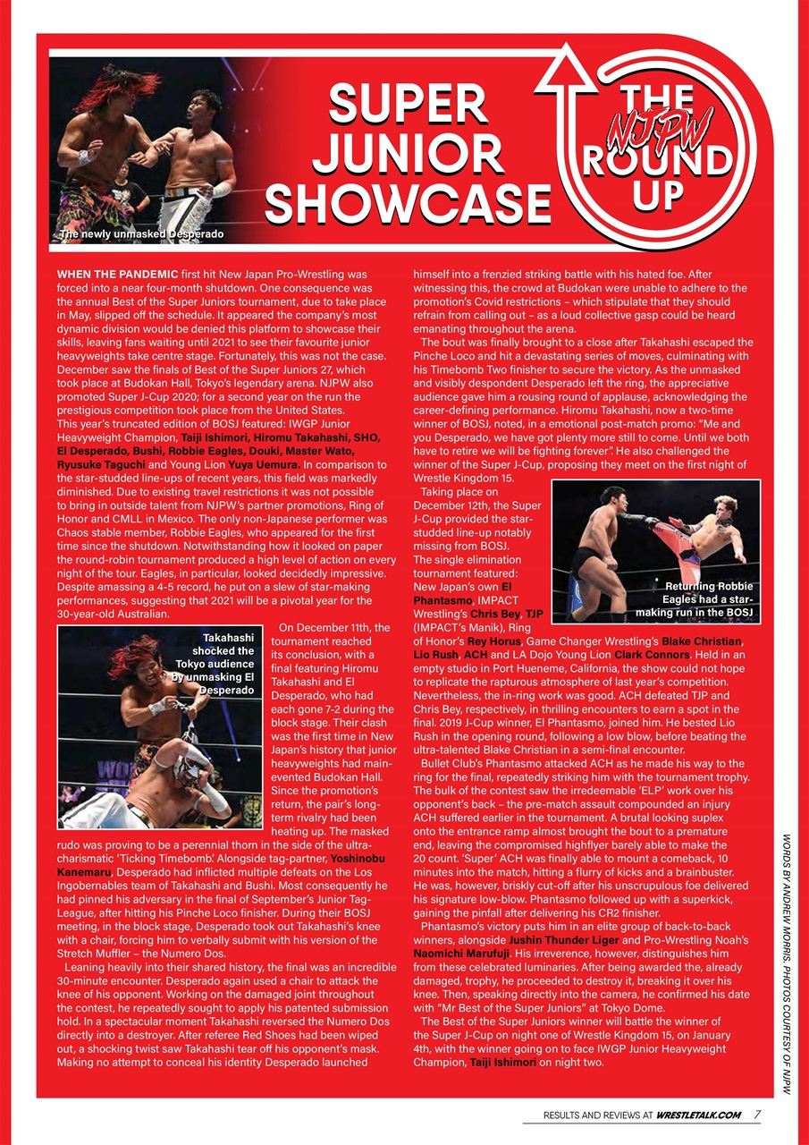 Wrestletalk Magazine Preview Pages