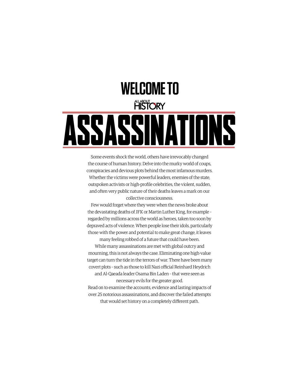 All About History Book of Assassinations Preview Pages