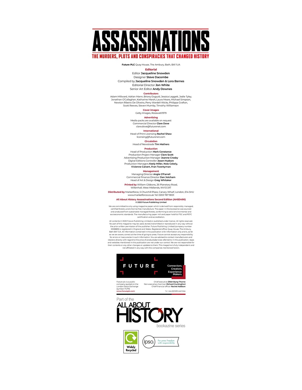 All About History Book of Assassinations Preview Pages