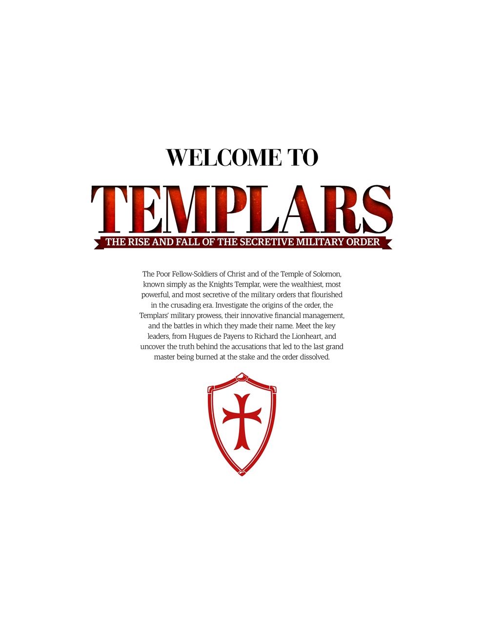 All About History Book of Templars Preview Pages