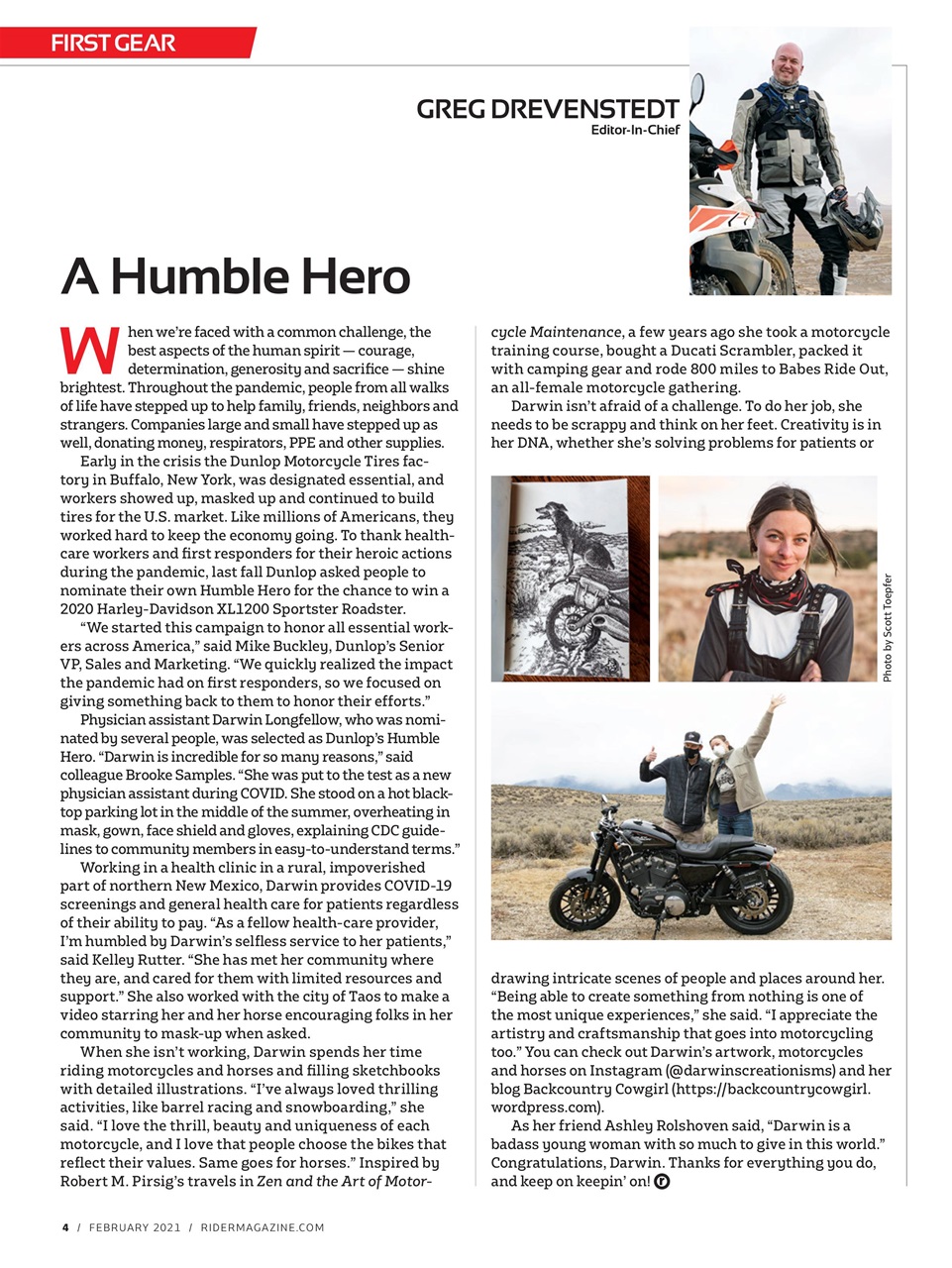 Rider Magazine Preview Pages