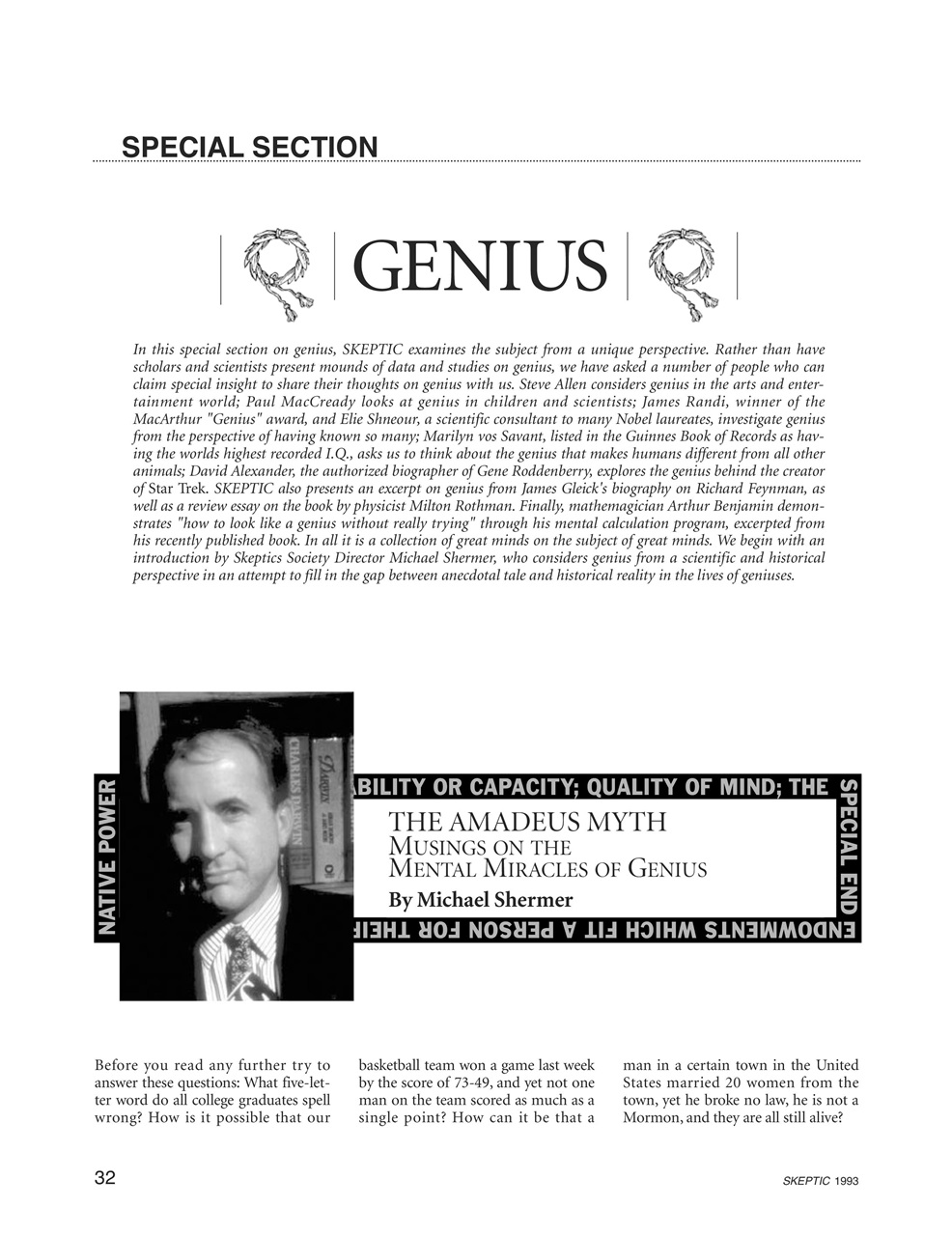 Skeptic Preview Pages