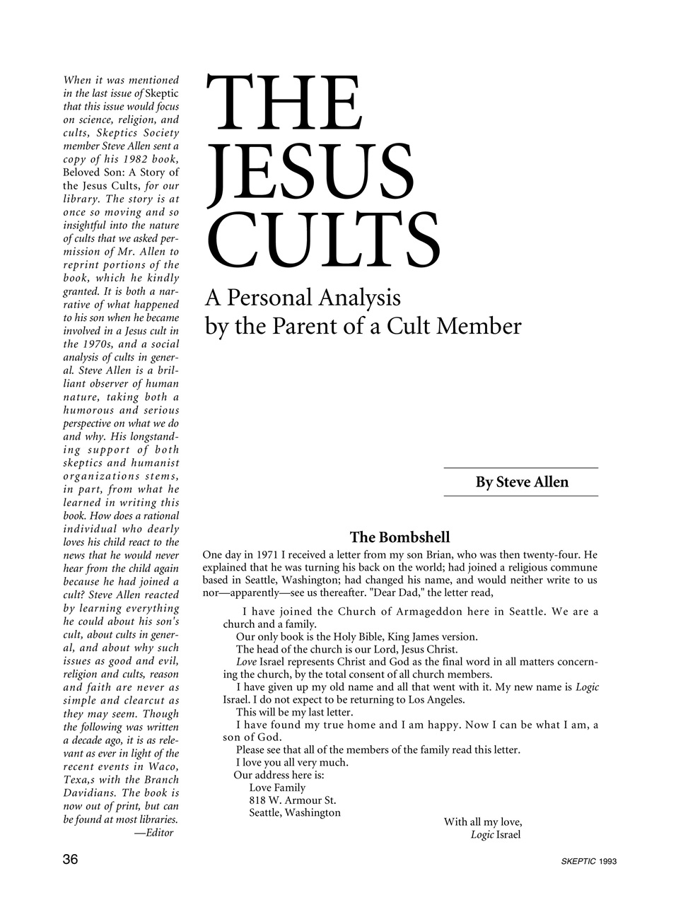 Skeptic Preview Pages