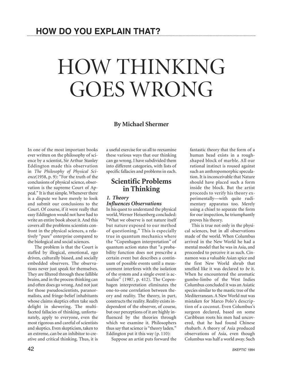 Skeptic Preview Pages