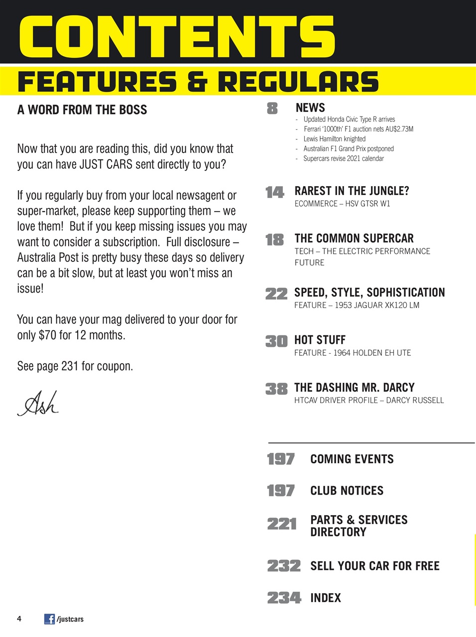 JUST CARS Preview Pages