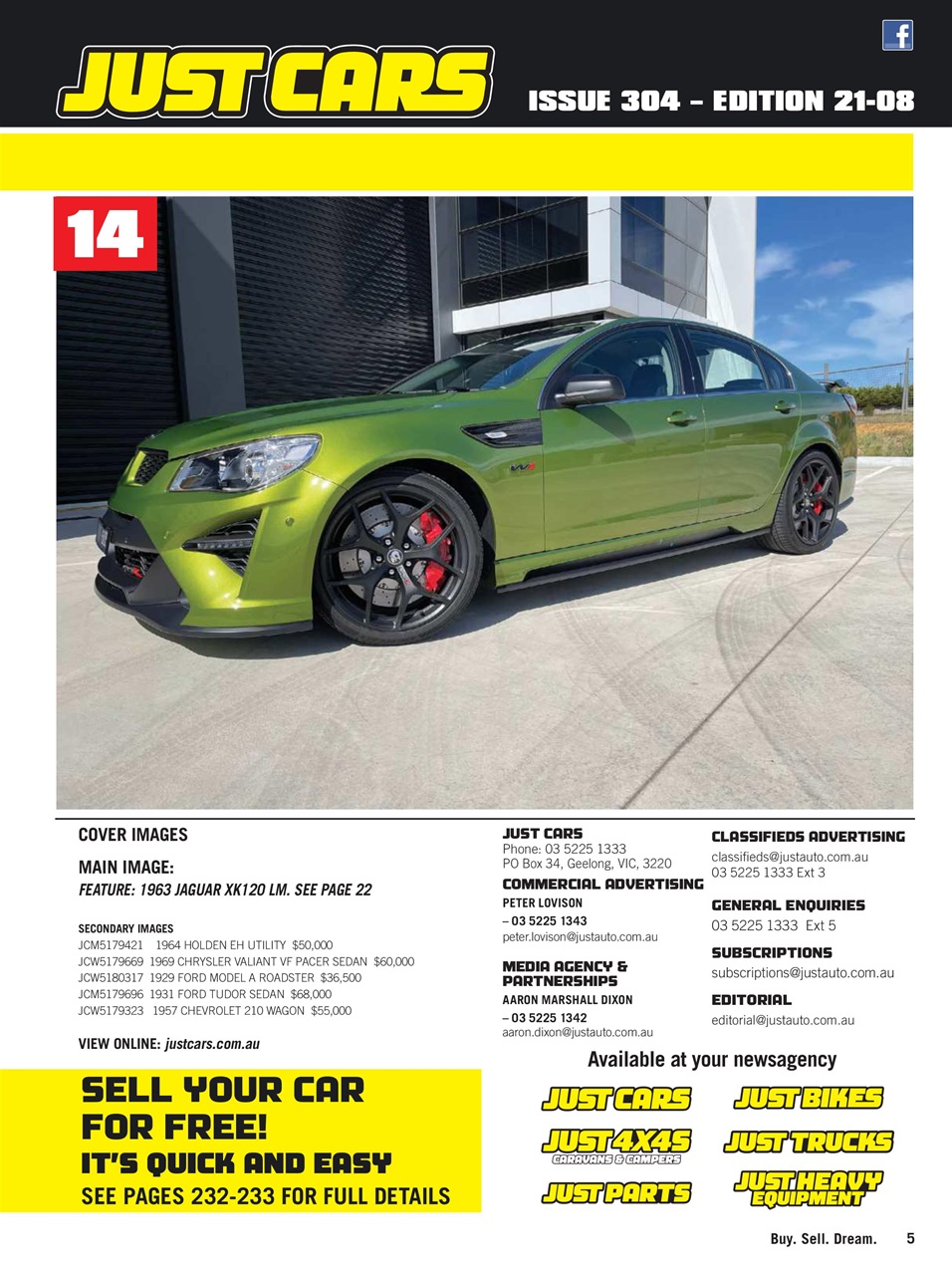 JUST CARS Preview Pages
