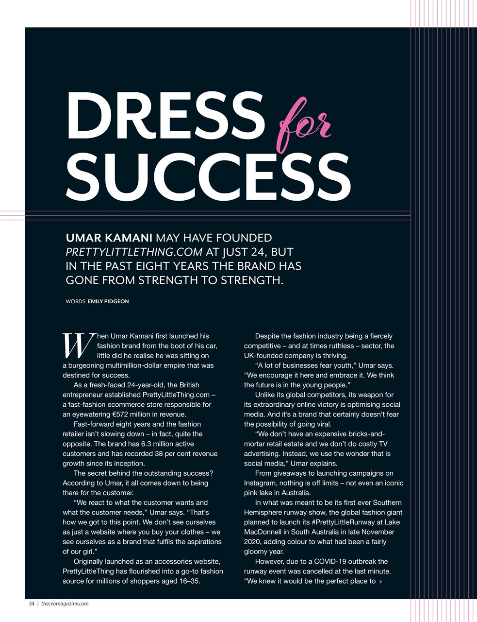 The CEO Magazine EMEA Preview Pages