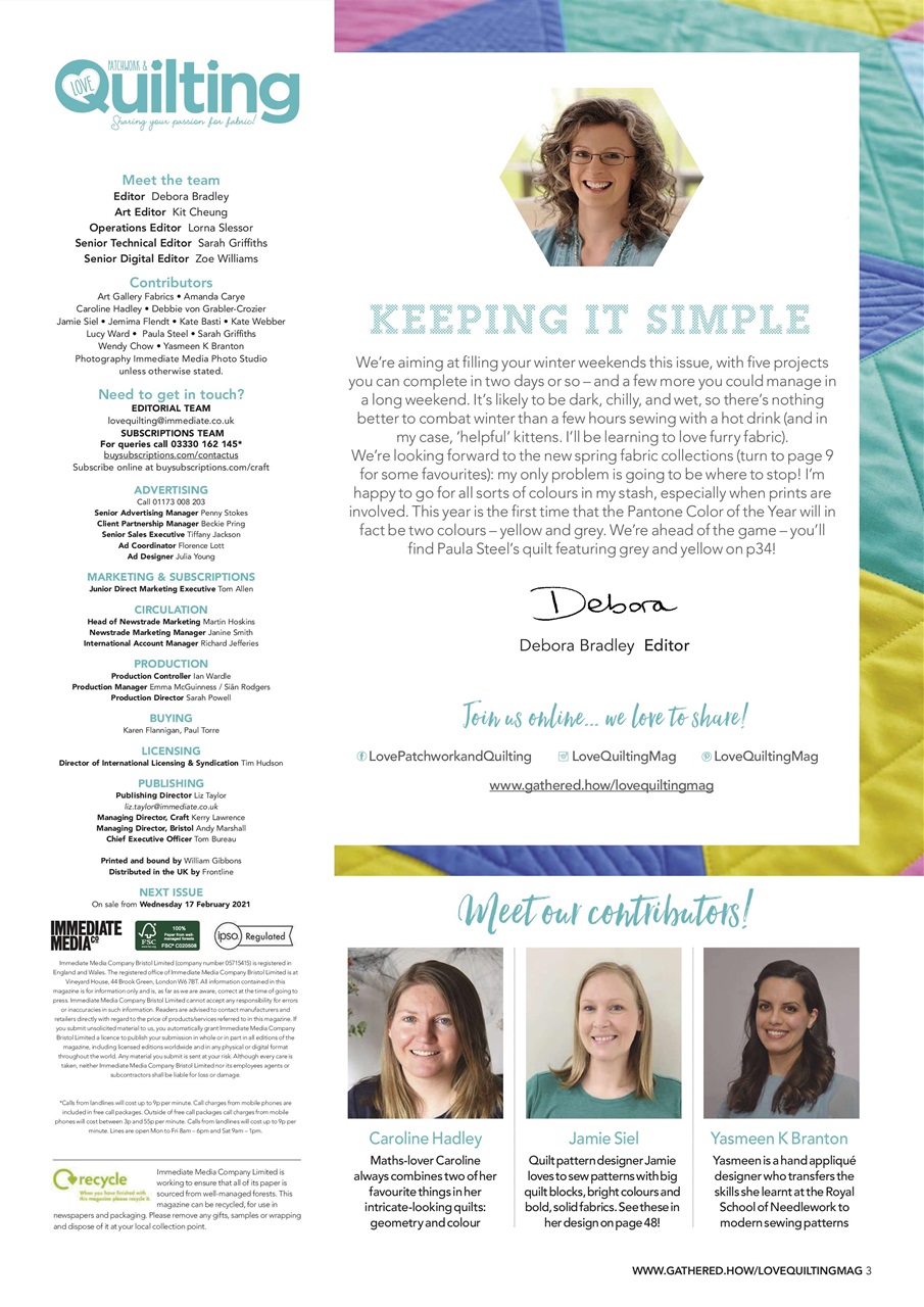 Love Patchwork & Quilting Preview Pages