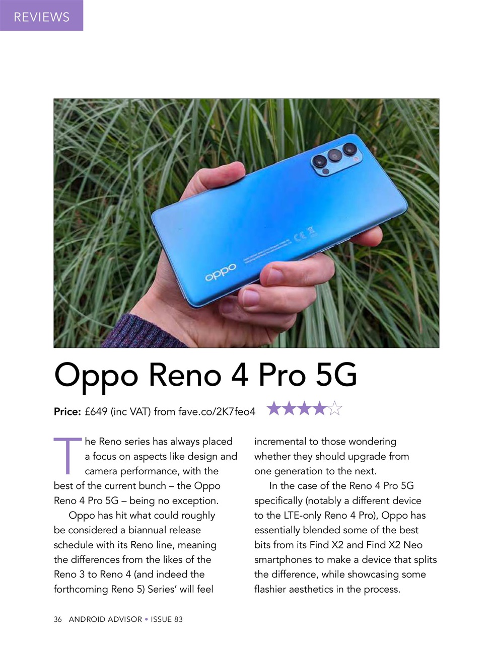 Android Advisor Preview Pages