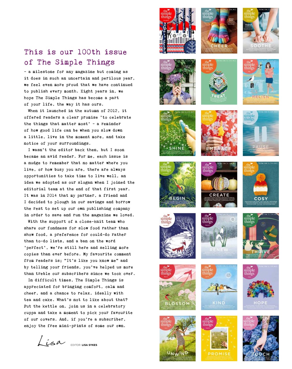 The Simple Things Preview Pages