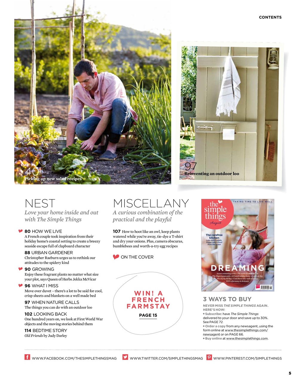 The Simple Things Preview Pages