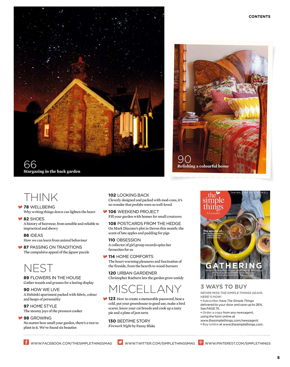 The Simple Things Preview Pages