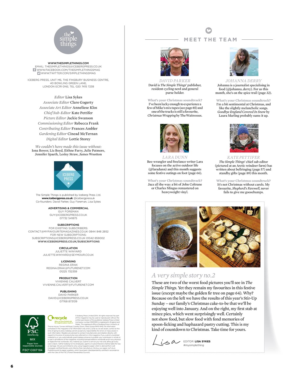 The Simple Things Preview Pages