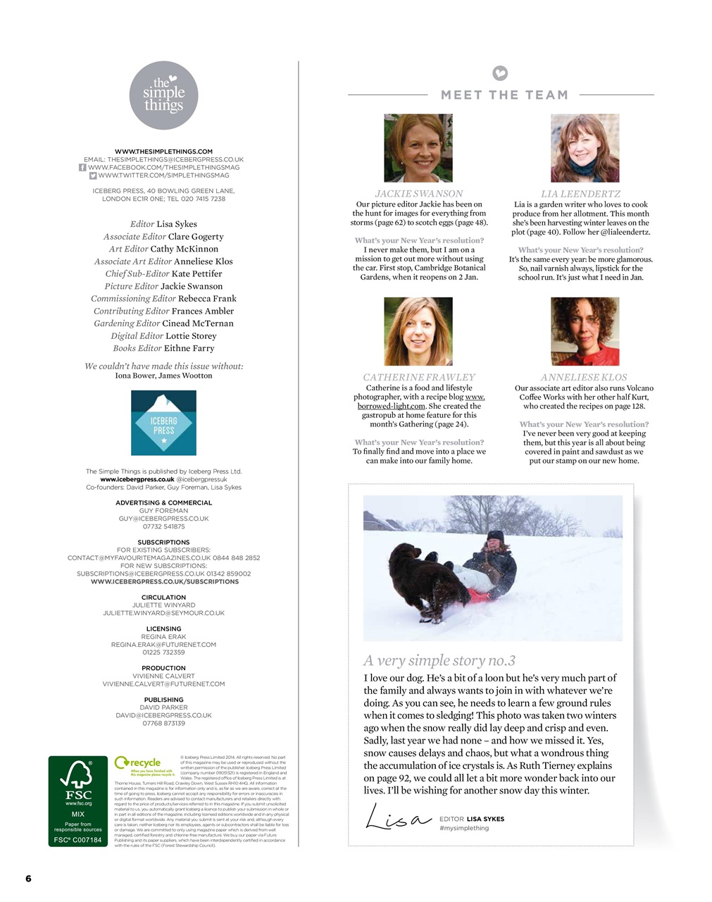 The Simple Things Preview Pages