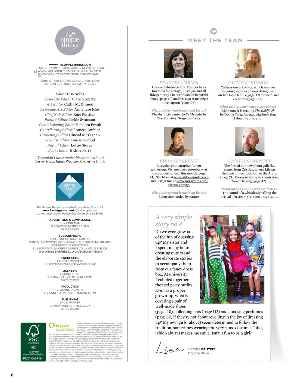 The Simple Things Preview Pages