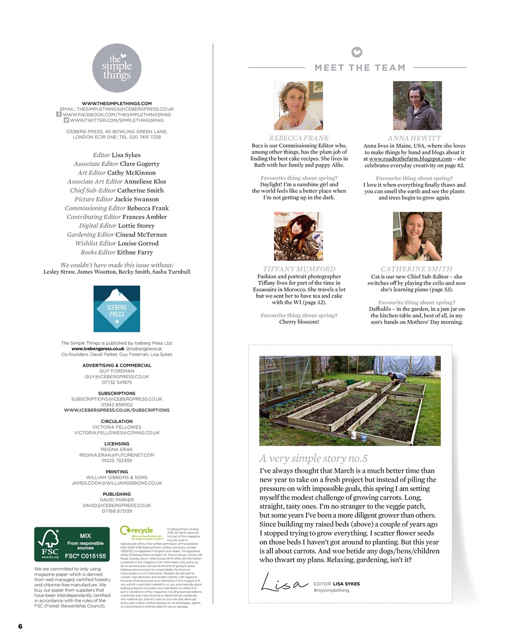 The Simple Things Preview Pages