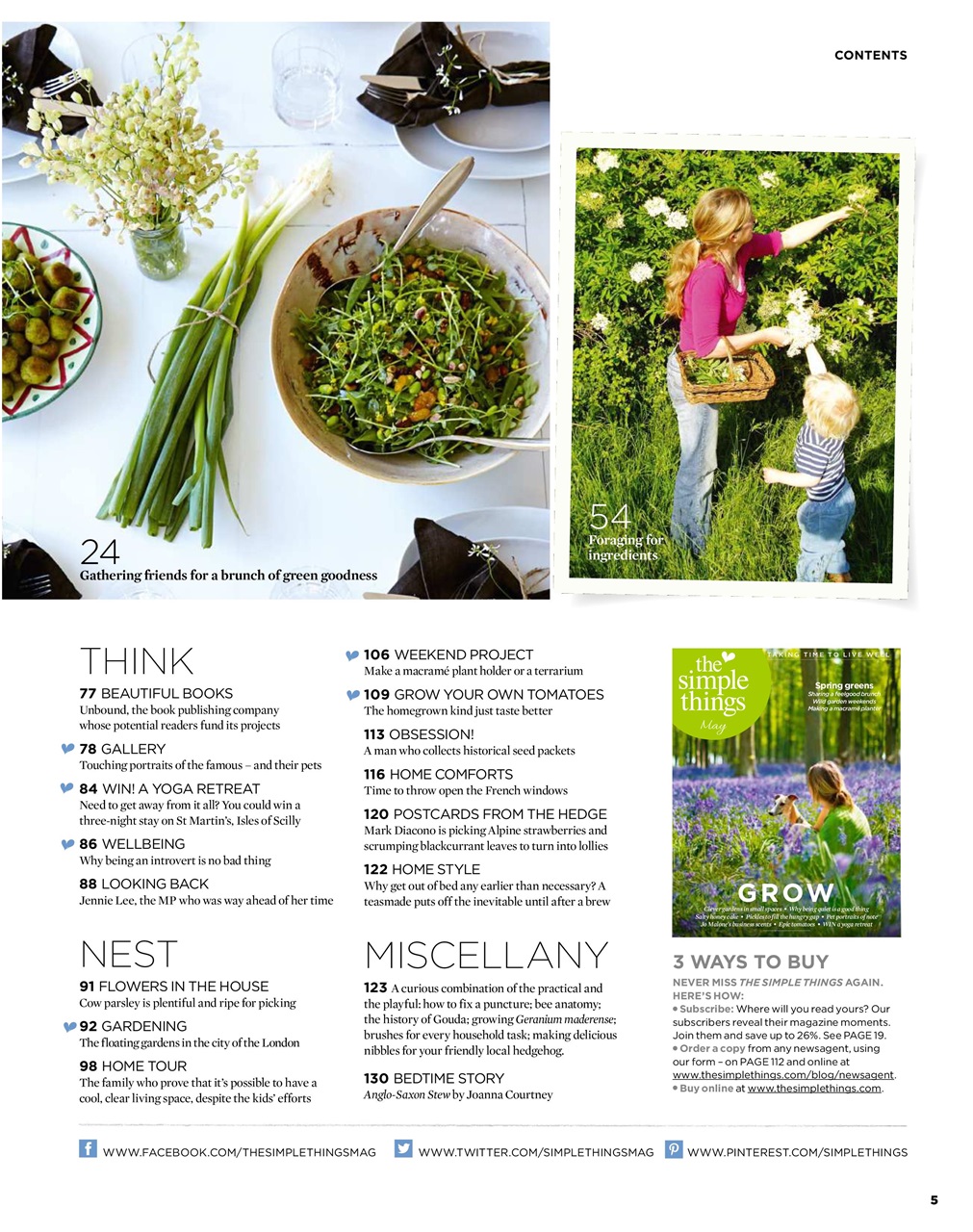 The Simple Things Preview Pages