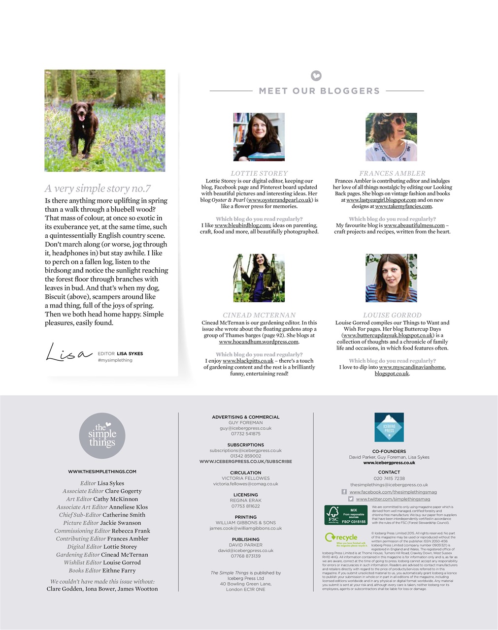 The Simple Things Preview Pages