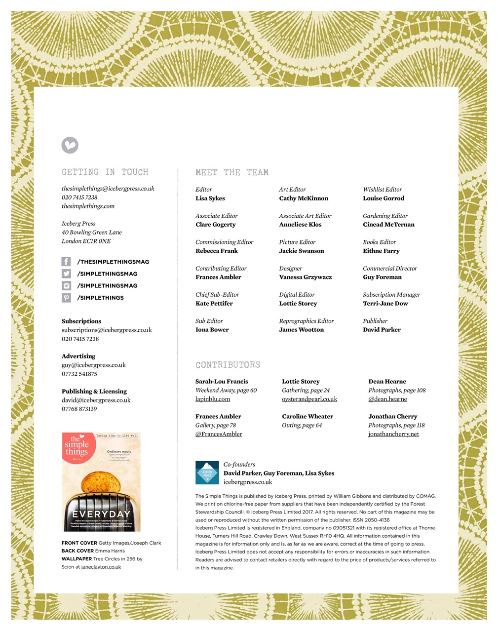 The Simple Things Preview Pages