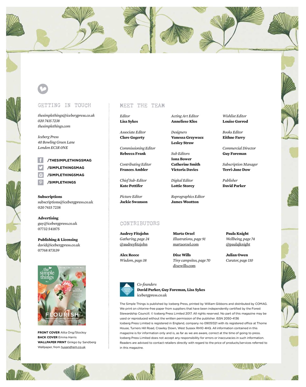 The Simple Things Preview Pages