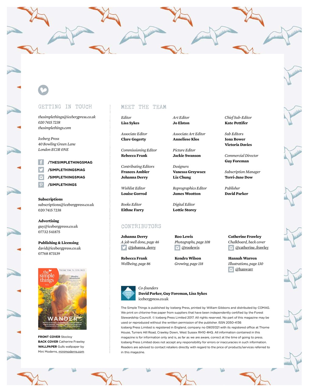 The Simple Things Preview Pages