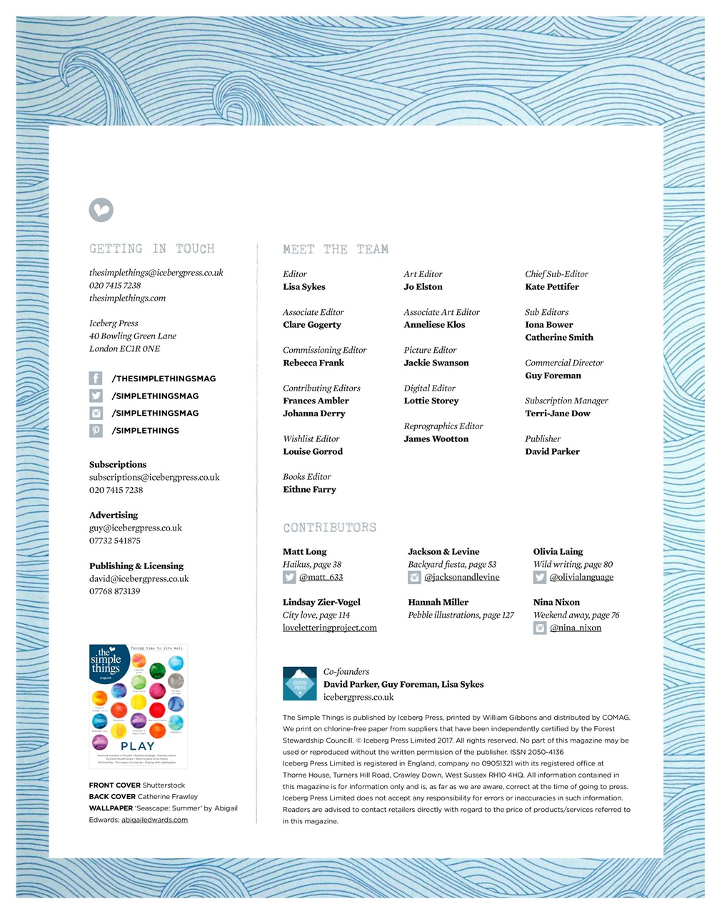 The Simple Things Preview Pages