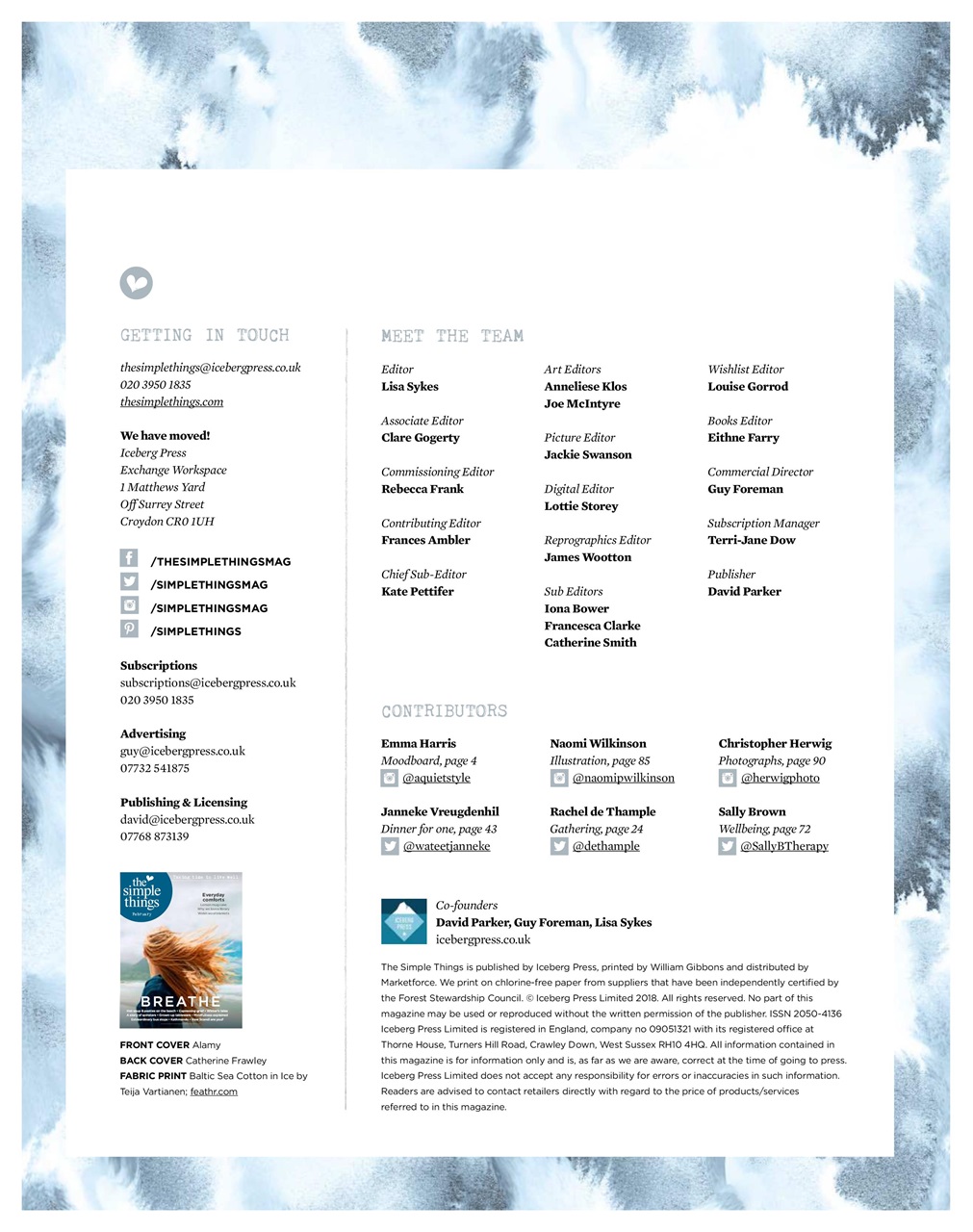 The Simple Things Preview Pages