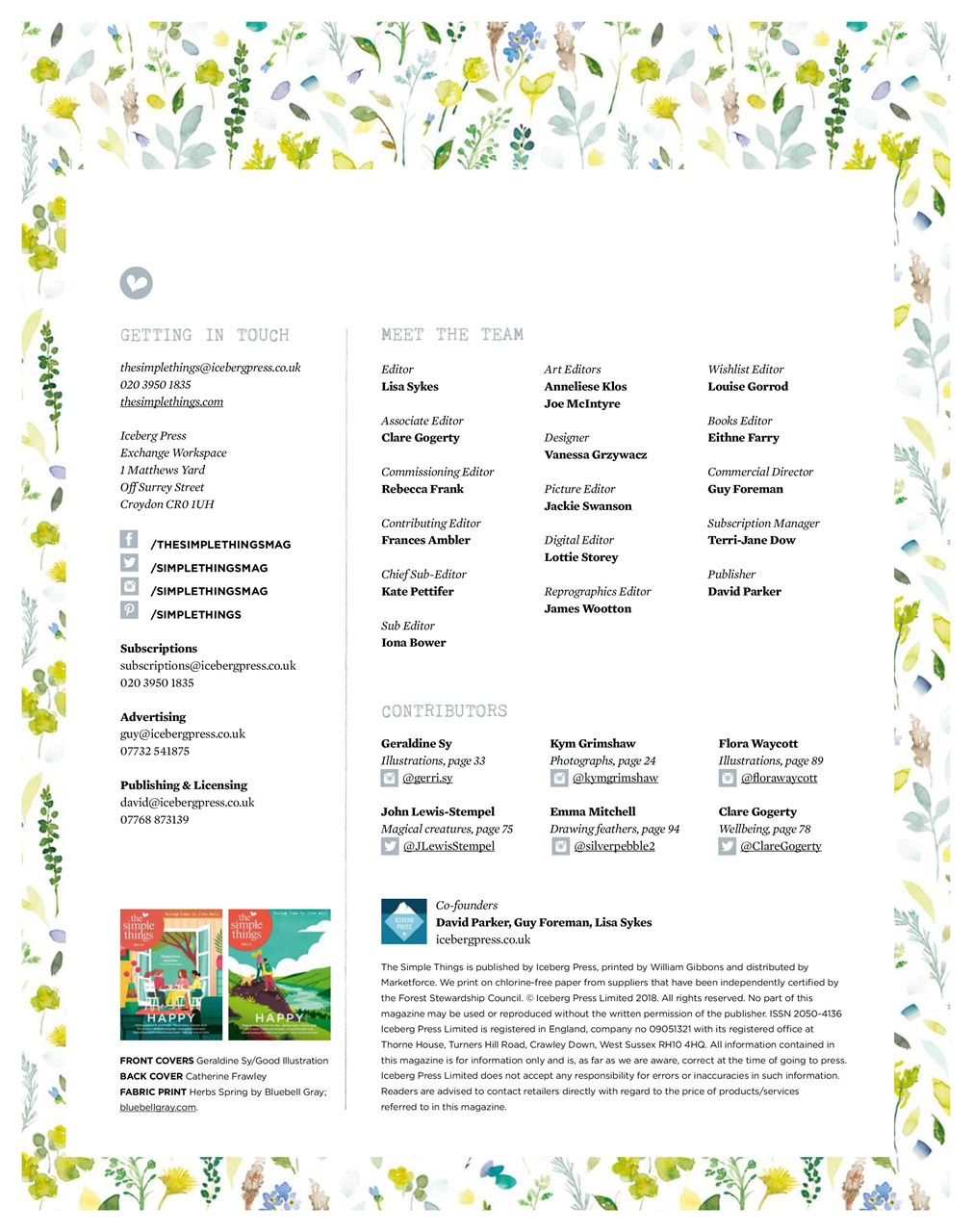 The Simple Things Preview Pages