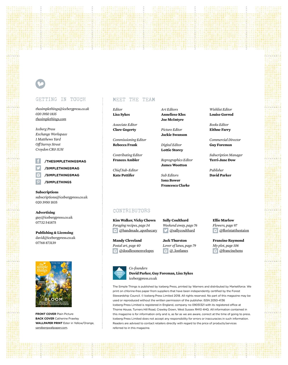 The Simple Things Preview Pages