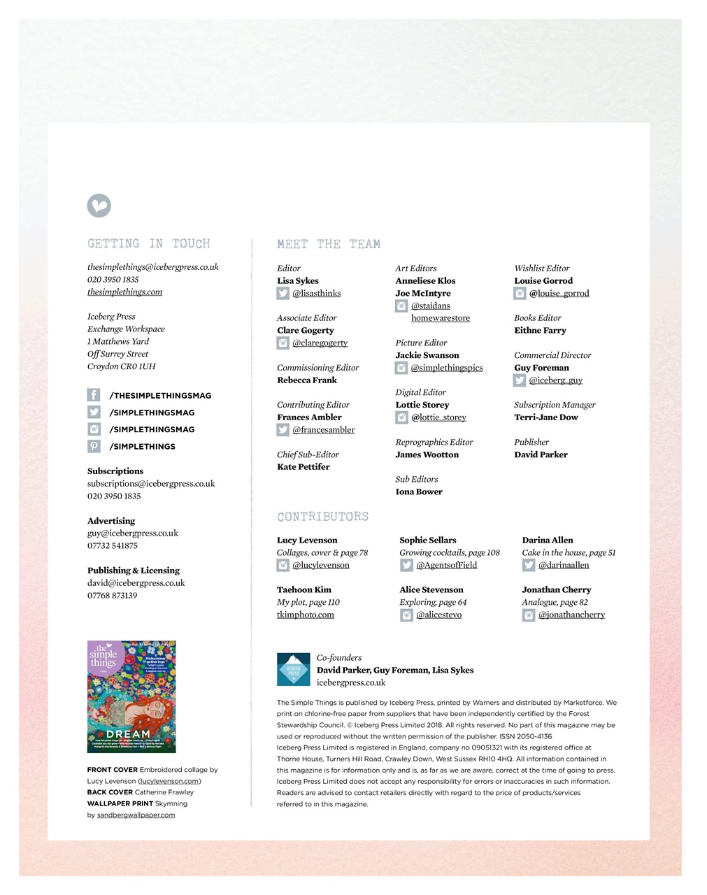 The Simple Things Preview Pages