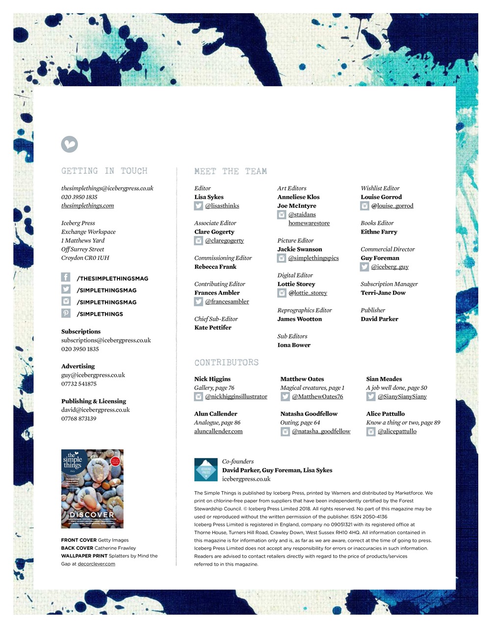 The Simple Things Preview Pages