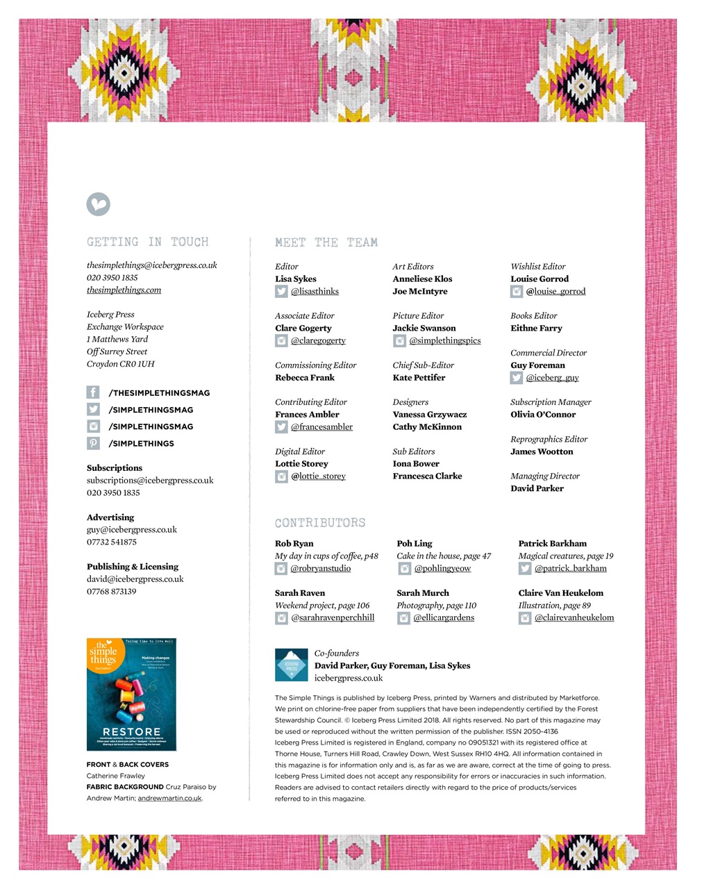 The Simple Things Preview Pages