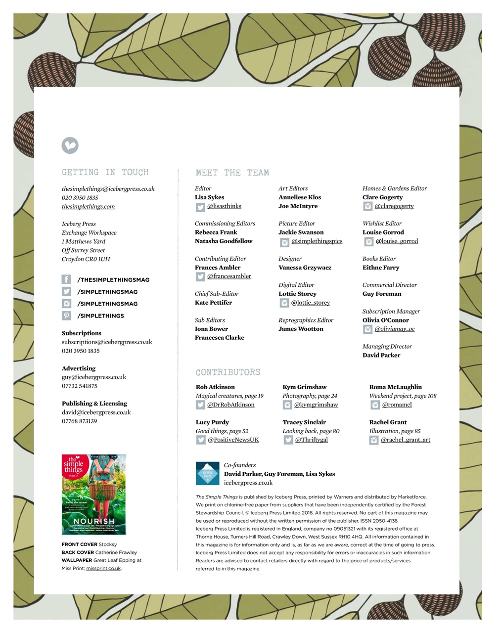 The Simple Things Preview Pages