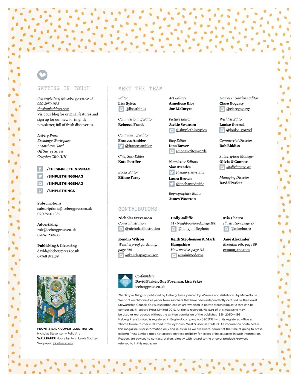 The Simple Things Preview Pages