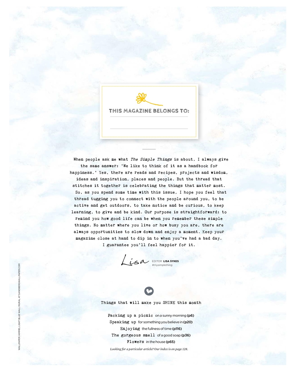 The Simple Things Preview Pages