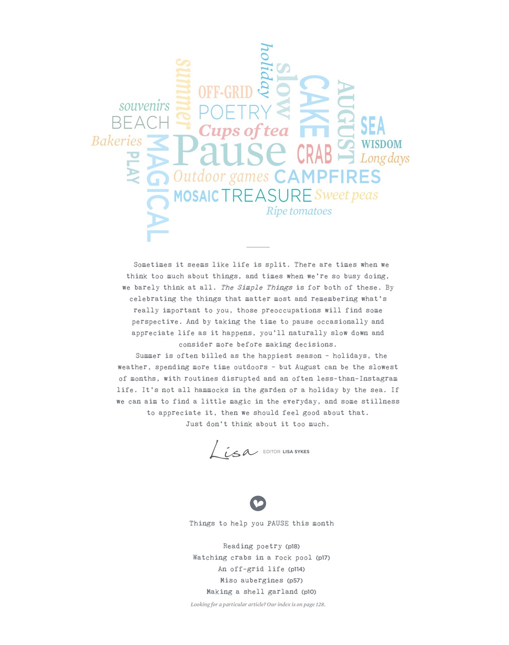 The Simple Things Preview Pages