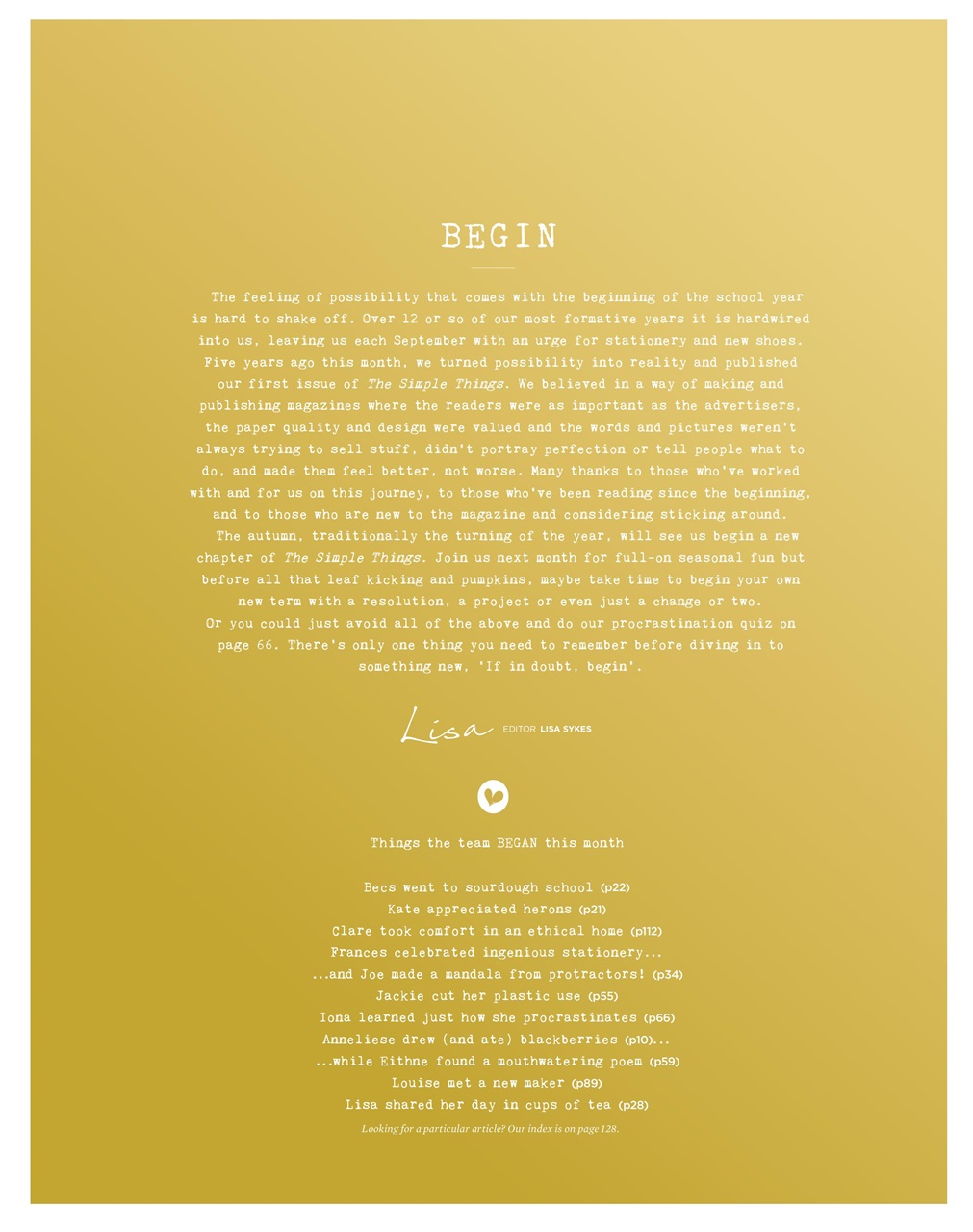 The Simple Things Preview Pages