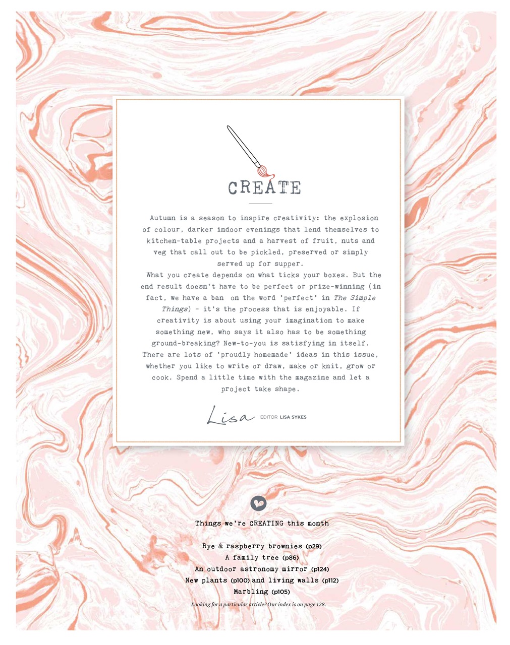 The Simple Things Preview Pages