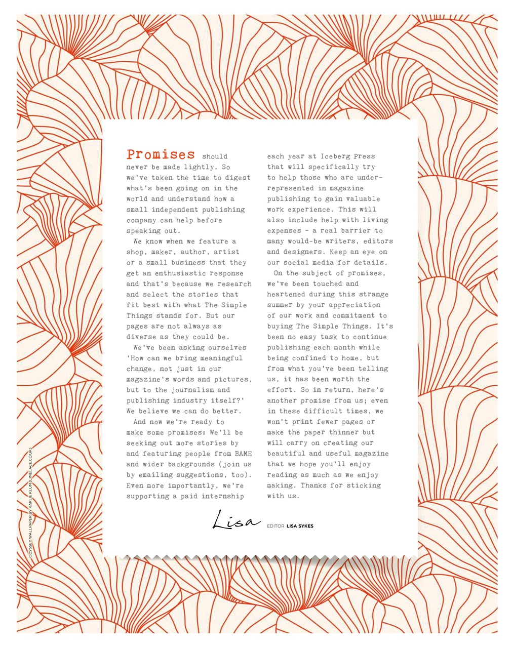 The Simple Things Preview Pages