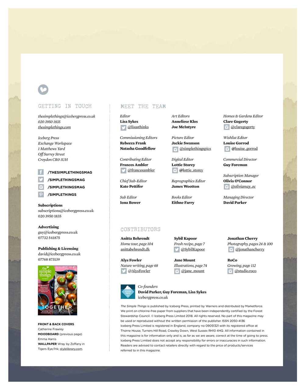 The Simple Things Preview Pages