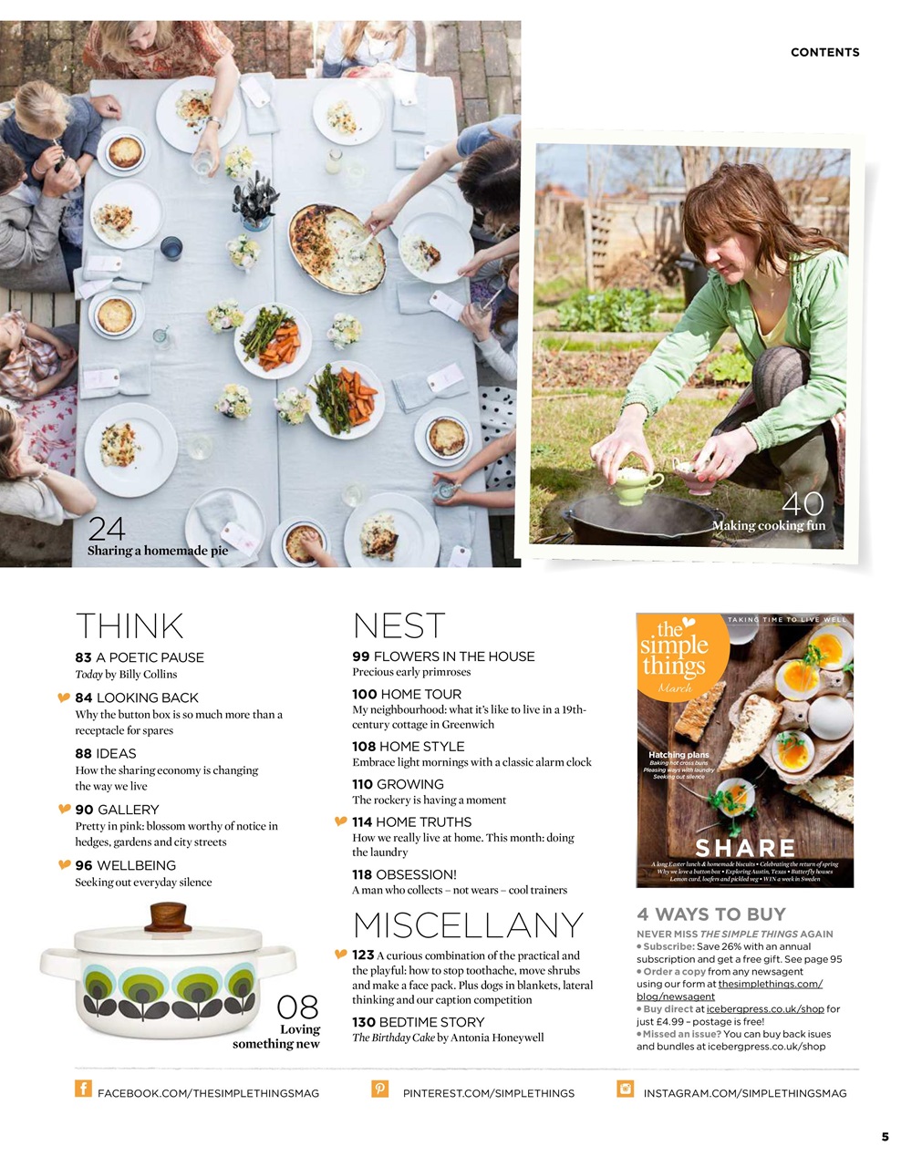 The Simple Things Preview Pages